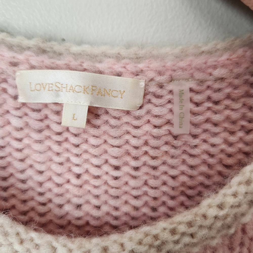 Loveshackfancy Aspyn Pullover Sweater Size Large … - image 3